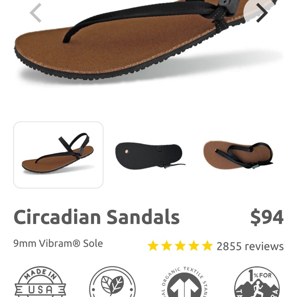 Circadian Sandals - Black and Brown